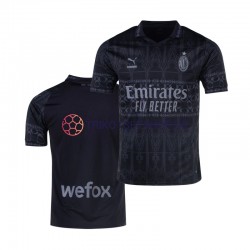 AC Mailand 2023-2024 Herren Trikot Viertes Schwarz Kurzarm