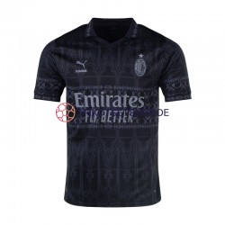 AC Mailand 2023-2024 Herren Trikot Viertes Schwarz Kurzarm