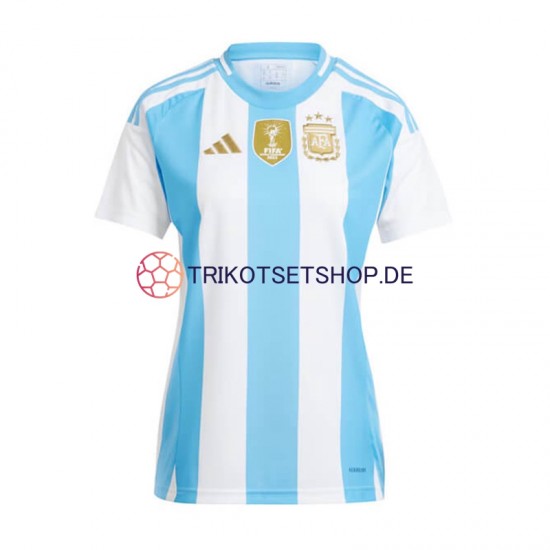 Argentinien Copa America 2024 Ladies Heim Blau Weiß Kurzarm