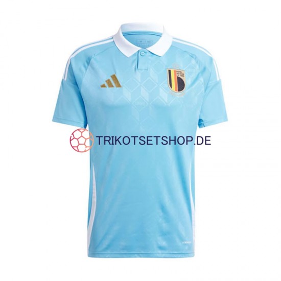 Belgien Euro 2024 Herren Trikot Auswärts Blau Kurzarm