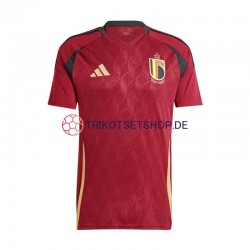 Belgien Euro 2024 Herren Trikot Heim Rot Kurzarm