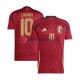 Belgien Romelu Lukaku 10 Euro 2024 Herren Trikot Heim Rot Kurzarm
