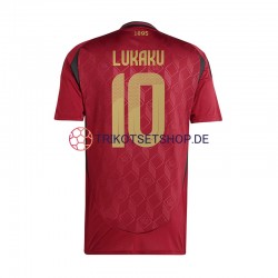 Belgien Romelu Lukaku 10 Euro 2024 Herren Trikot Heim Rot Kurzarm