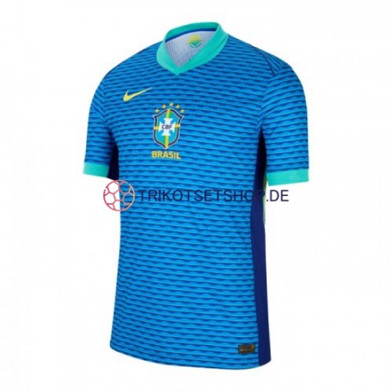 Brasilien Copa America 2024 Herren Trikot Auswärts Blau Kurzarm