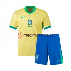 Brasilien Copa America 2024 Kinder Trikotset Heim Kurzarm