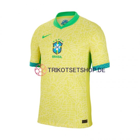 Brasilien Copa America 2024 Herren Trikot Heim Kurzarm