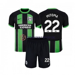 Brighton Hove Albion Mitoma 22 2023-2024 Kinder Trikotset Auswärts Kurzarm