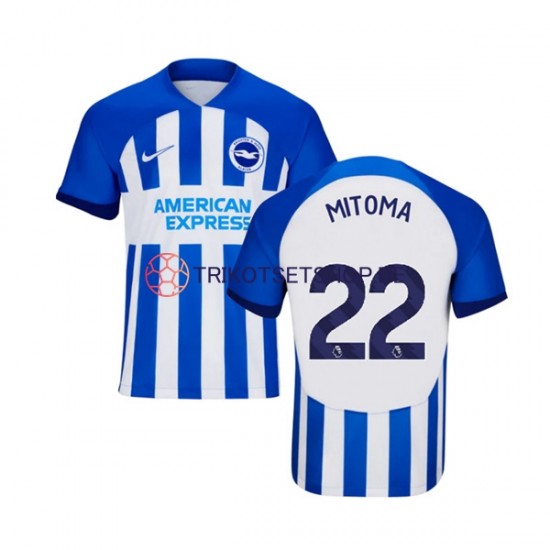Brighton Hove Albion Mitoma 22 2023-2024 Herren Trikot Heim Kurzarm