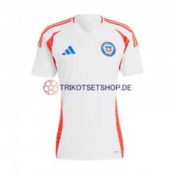Chile Copa America 2024 Herren Trikot Auswärts Weiß Kurzarm