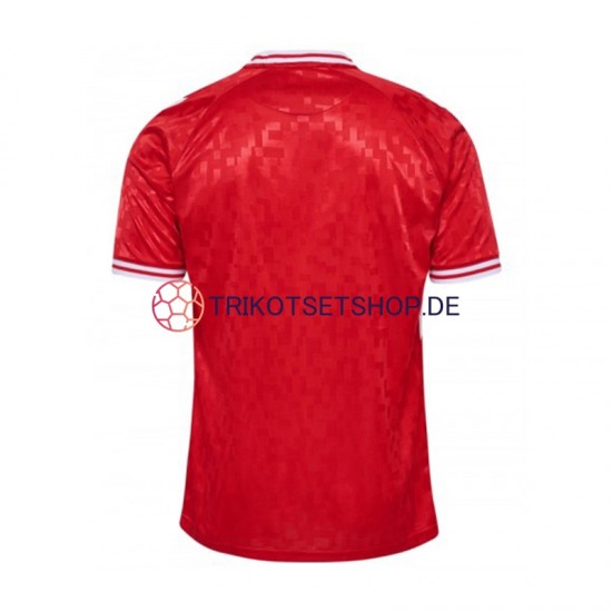 Dänemark Euro 2024 Herren Trikot Heim Rot Kurzarm