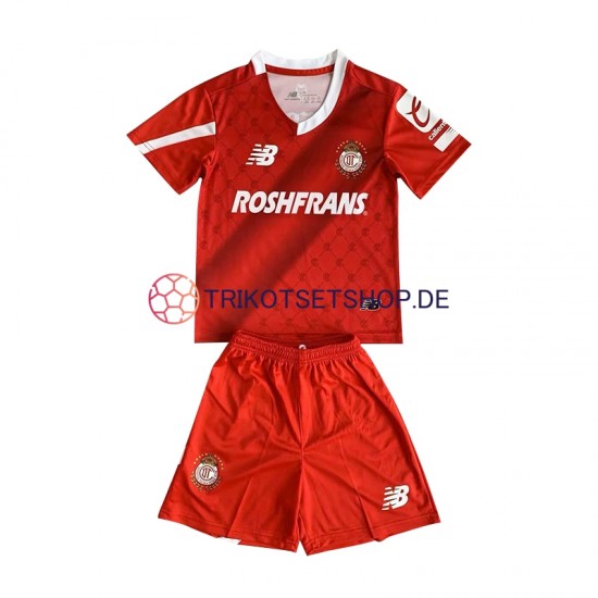 Deportivo Toluca 2023-2024 Kinder Trikotset Heim Rot Kurzarm