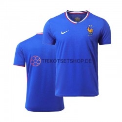 Frankreich Euro 2024 Herren Trikot Heim Blau Kurzarm