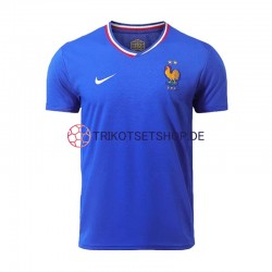 Frankreich Euro 2024 Herren Trikot Heim Blau Kurzarm