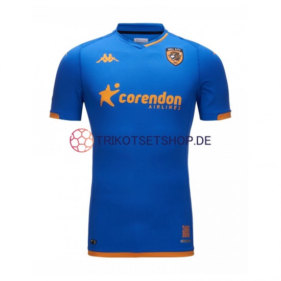 Hull City 2023-2024 Herren Trikot Ausweich Blau Kurzarm