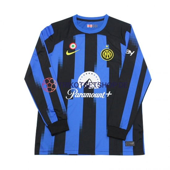 Inter Mailand 2023-2024 Herren Trikot Heim Langarm