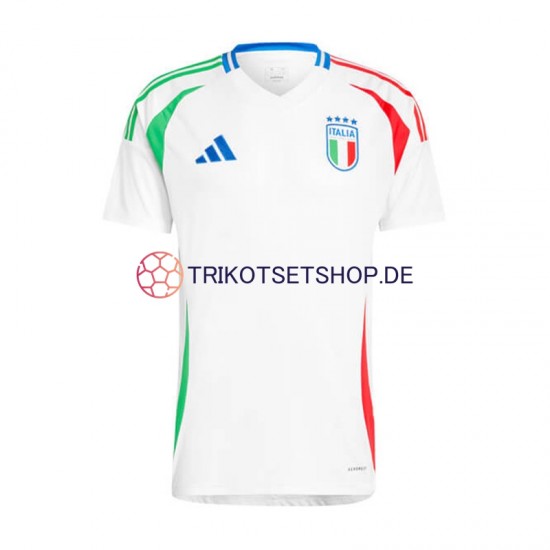 Italien Euro 2024 Herren Trikot Auswärts Weiß Kurzarm