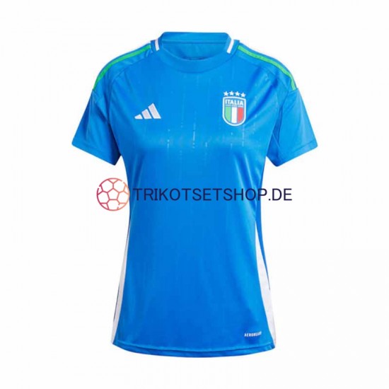Italien Euro 2024 Ladies Heim Weiß Kurzarm