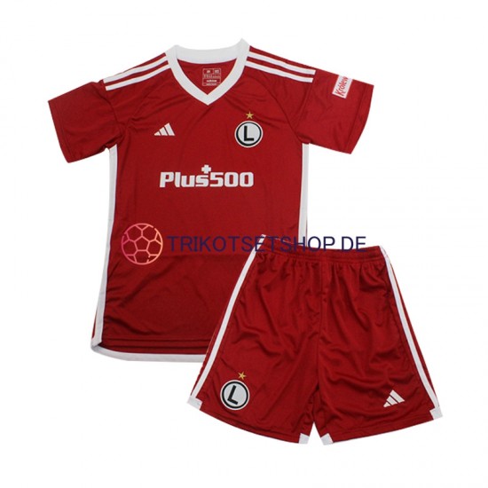 Legia Warsaw 2023-2024 Kinder Trikotset Ausweich Kurzarm