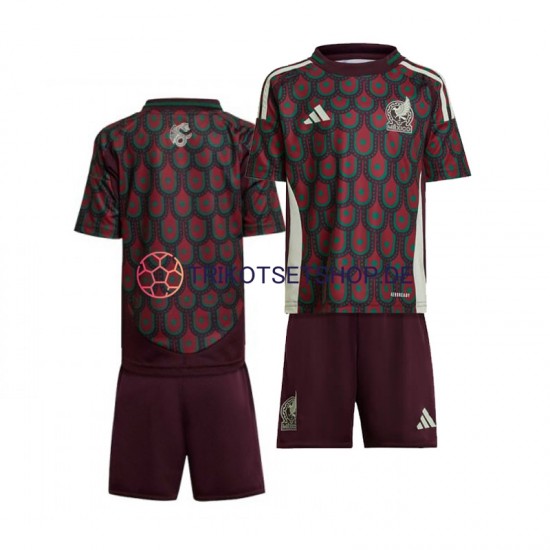Mexiko Copa America 2024 Kinder Trikotset Heim Kurzarm