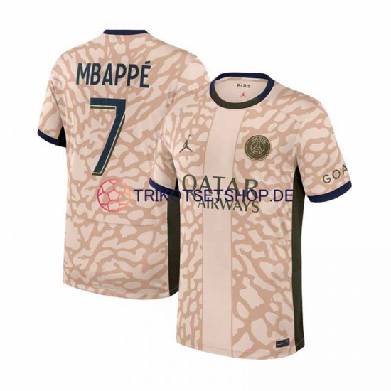 Paris Saint-Germain Mbappé Kylian 7 2023-2024 Herren Trikot Viertes Kurzarm