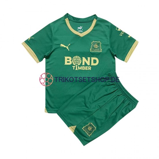 Plymouth Argyle 2023-2024 Kinder Trikotset Heim Grün Kurzarm