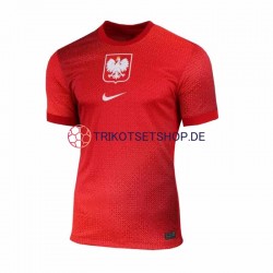 Polen Euro 2024 Herren Trikot Auswärts Rot Kurzarm