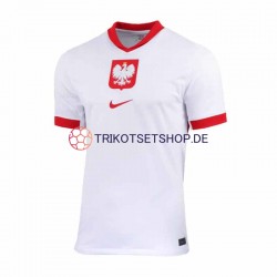 Polen Euro 2024 Herren Trikot Heim Weiß Kurzarm
