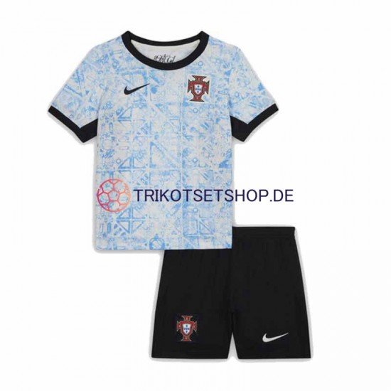 Portugal Euro 2024 Kinder Trikotset Auswärts Kurzarm