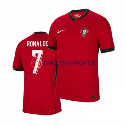 Portugal Cristiano Ronaldo 7 Euro 2024 Herren Trikot Heim Rot Kurzarm