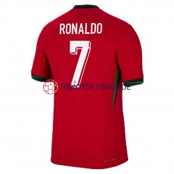 Portugal Cristiano Ronaldo 7 Euro 2024 Herren Trikot Heim Rot Kurzarm