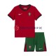 Portugal Euro 2024 Kinder Trikotset Heim Rot Kurzarm