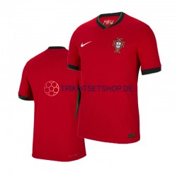 Portugal Euro 2024 Herren Trikot Heim Rot Kurzarm