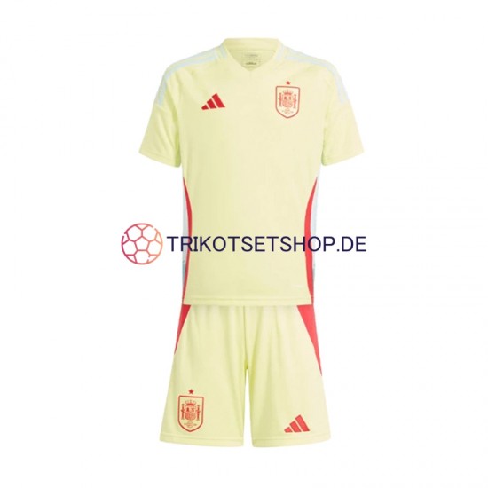 Spanien Euro 2024 Kinder Trikotset Auswärts Kurzarm