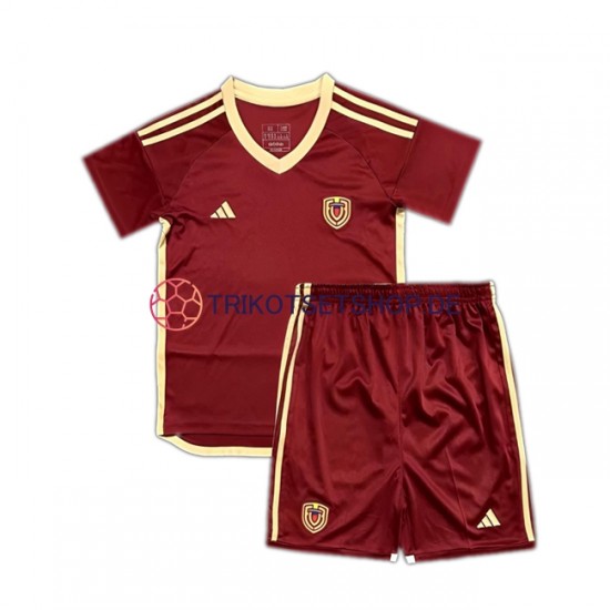 Venezuela Copa America 2024 Kinder Trikotset Heim Rot Kurzarm