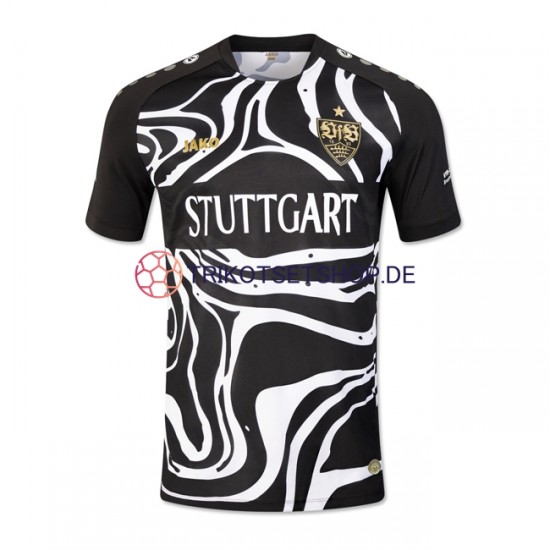 VfB Stuttgart Special 2023-2024 Herren Trikot Heim Schwarz Kurzarm