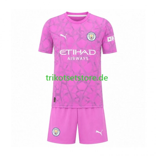 Manchester City Torwart 2026-2027 Kinder Trikotset Auswärts Kurzarm