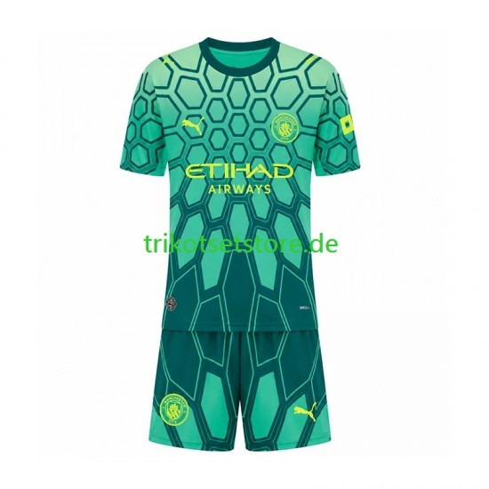 Manchester City Torwart 2026-2027 Kinder Trikotset Heim Kurzarm