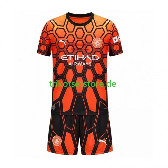 Manchester City Torwart 2026-2027 Kinder Trikotset Ausweich Kurzarm