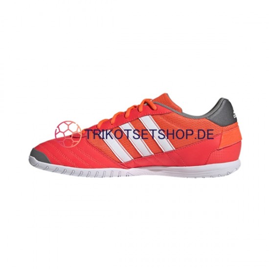 Adidas Classic Super Sala IN Halle White Rot Fußballschuhe