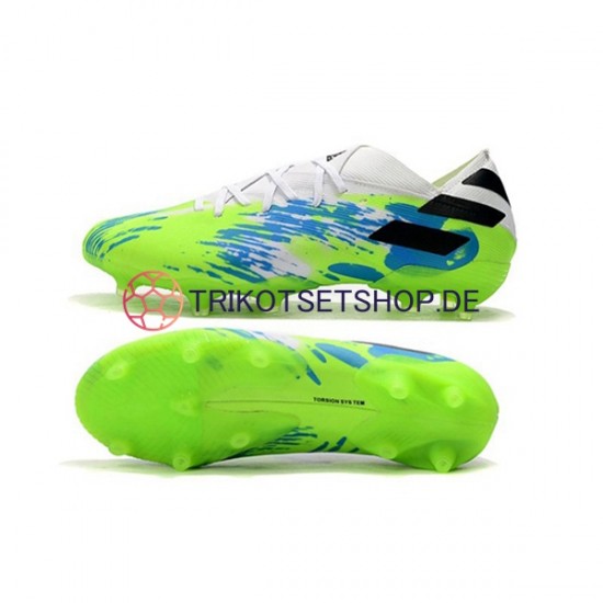 Adidas Nemeziz9.1 FG Blau Grün Schwarz Fußballschuhe