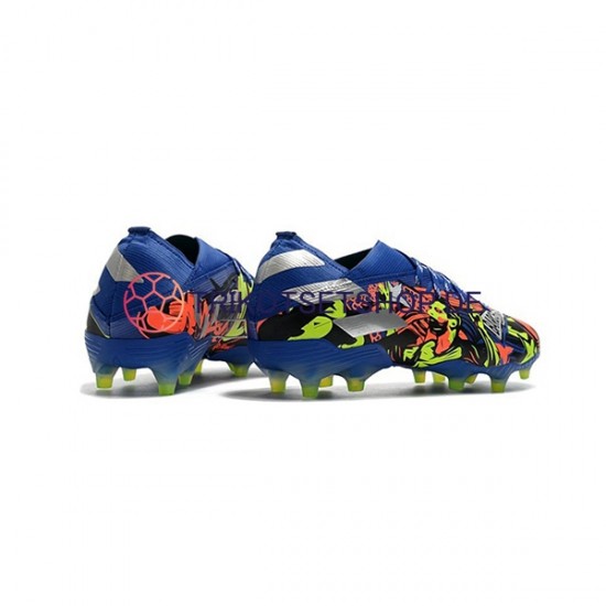Adidas Nemeziz9.1 FG The Journey Blau Gelb Weiß Fußballschuhe