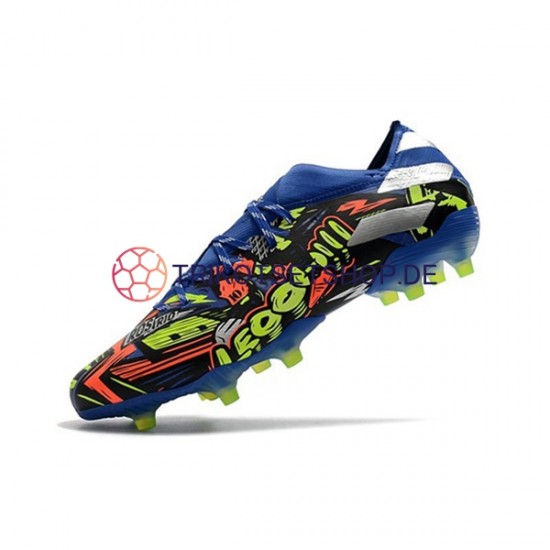 Adidas Nemeziz9.1 FG The Journey Blau Gelb Weiß Fußballschuhe