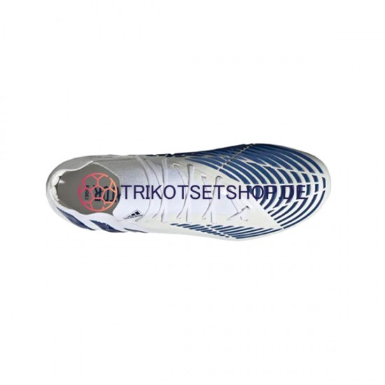 Adidas Predator EDGE.1 L AG Diamond Edge Blau Weiß Fußballschuhe