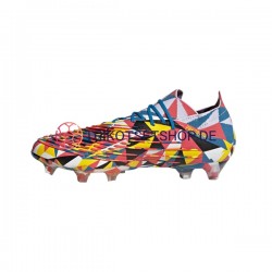 Adidas Predator EDGE.1 L FG Geometric Blau Gelb Fußballschuhe