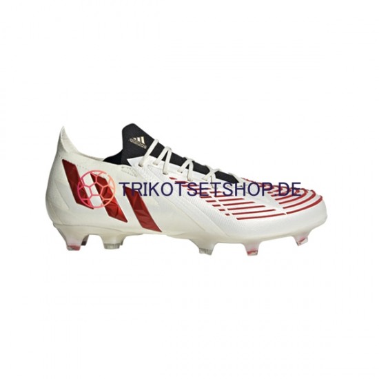 Adidas Predator EDGE.1 L FG Showdown Rot Gold Weiß Fußballschuhe