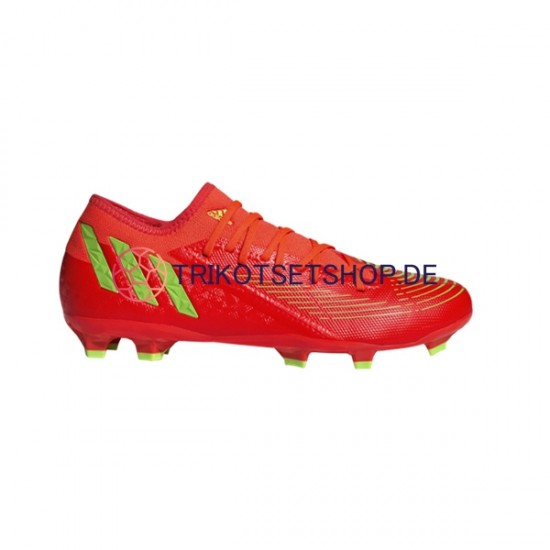 Adidas Predator EDGE.3 L FG Game Data Rot Grün Fußballschuhe