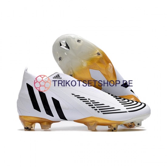 Adidas Predator Edge Geometric FG Weiß Schwarz Fußballschuhe