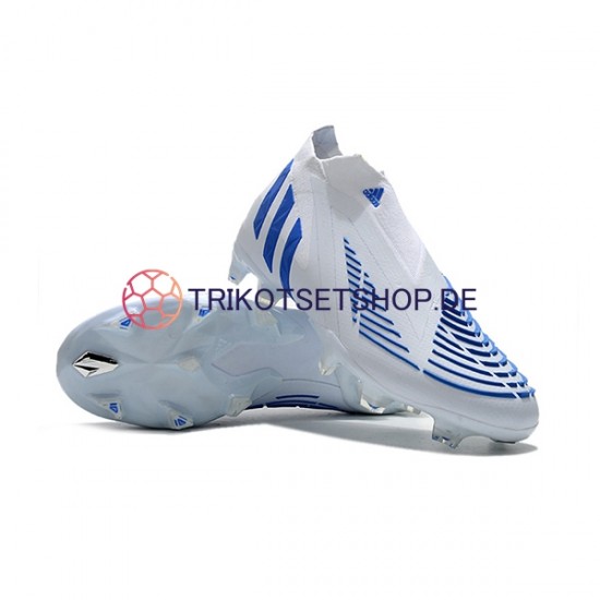 Adidas Predator Edge Geometric FG Blau Weiß Fußballschuhe