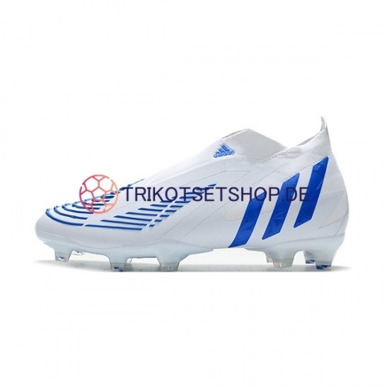 Adidas Predator Edge Geometric FG Blau Weiß Fußballschuhe