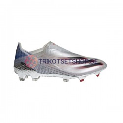 Adidas X GHOSTED FG Showpiece Silver Rot Schwarz Fußballschuhe